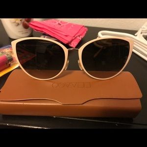 Oliver Peoples light pink cat eye sunglasses